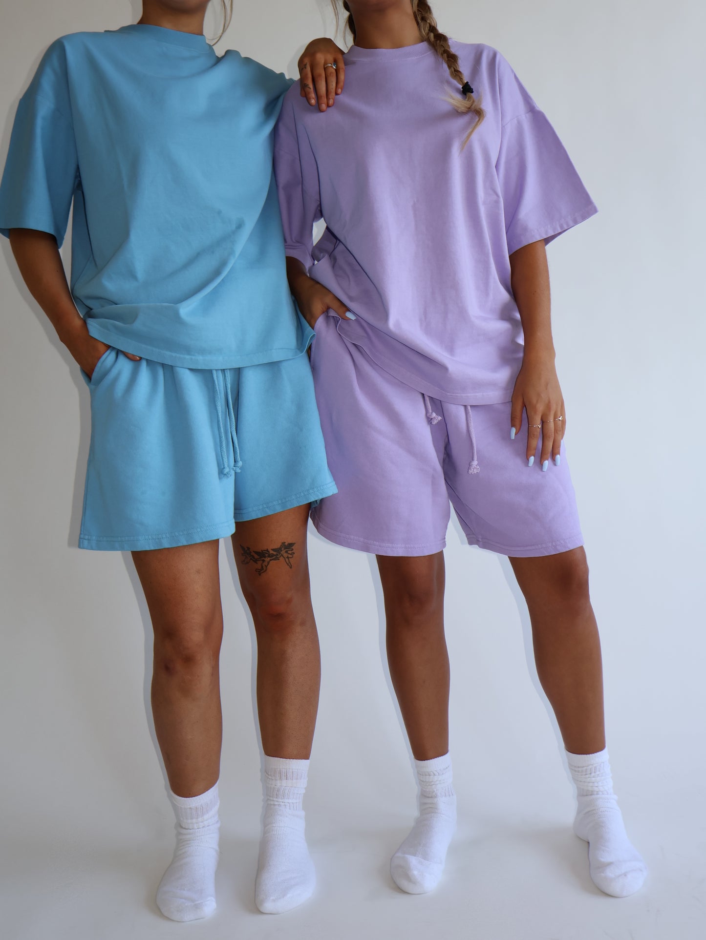 Blue Bubble Gum Shorts