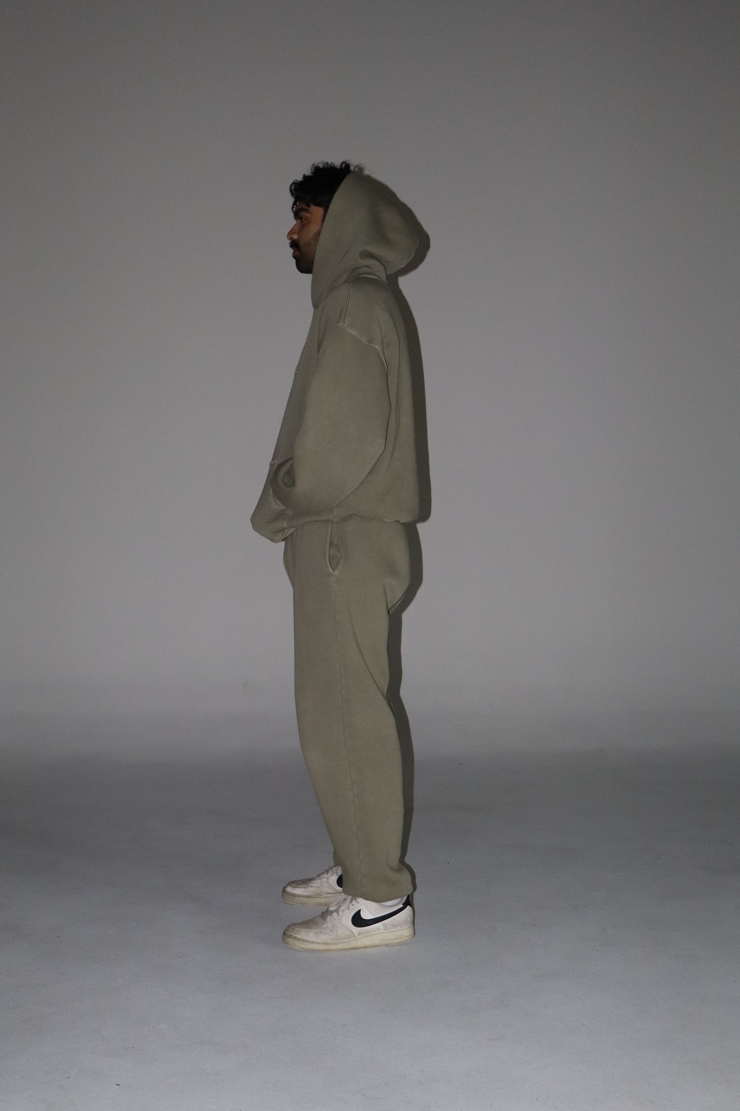 Vintage Olive Green Hoodie