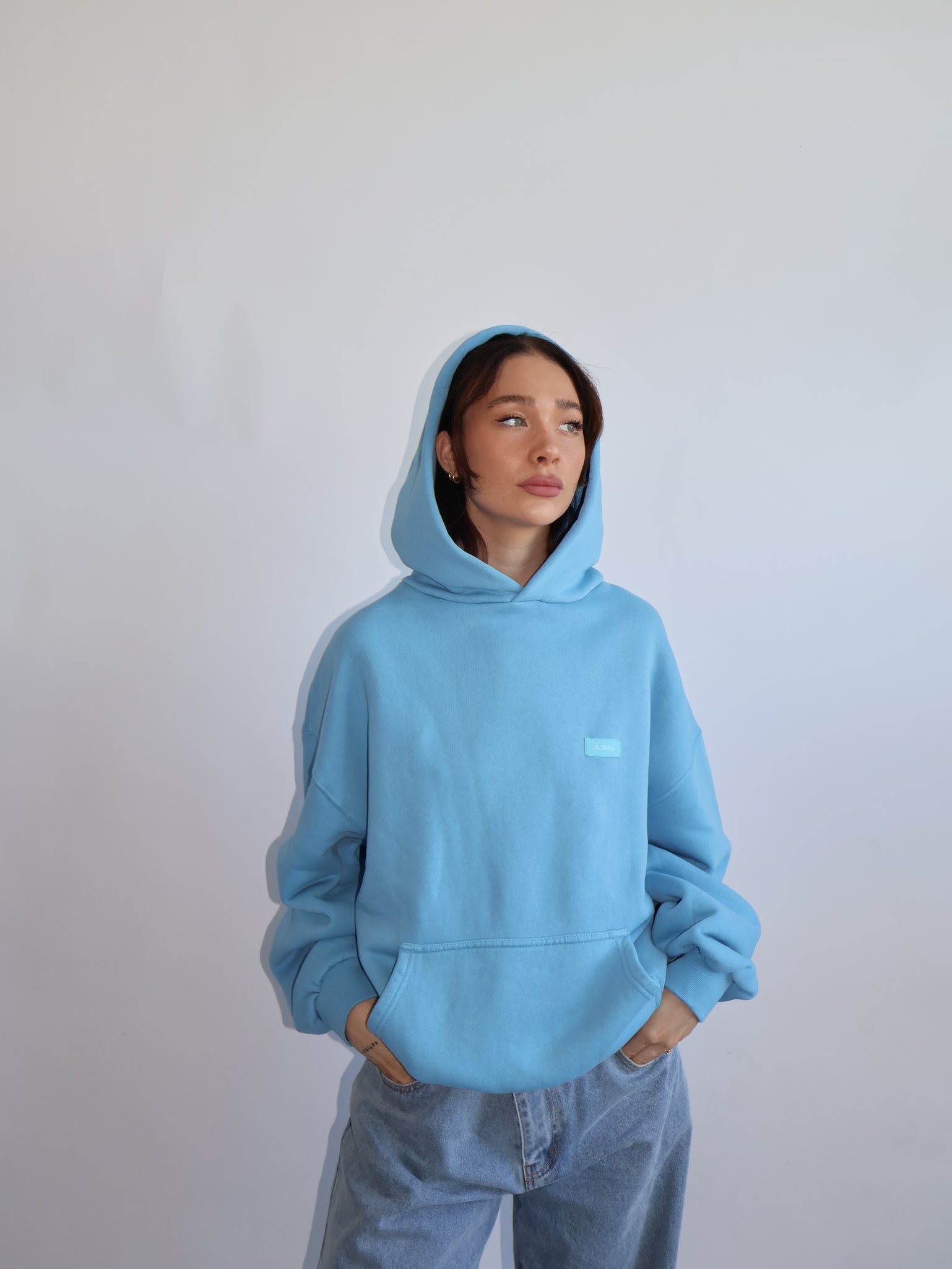 Blue Bubble Gum Heavyweight Hoodie