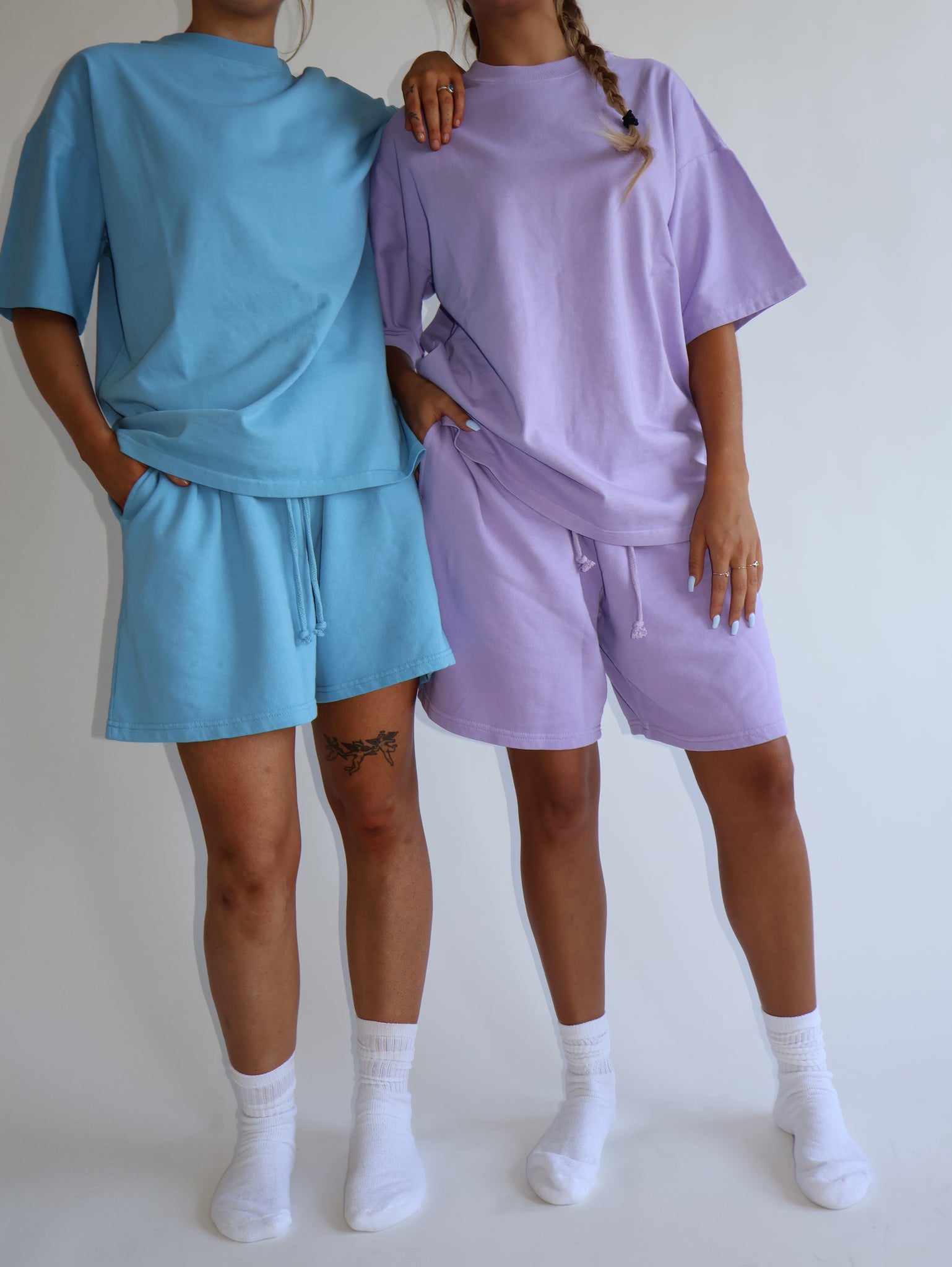 Blue Bubble Gum Shorts