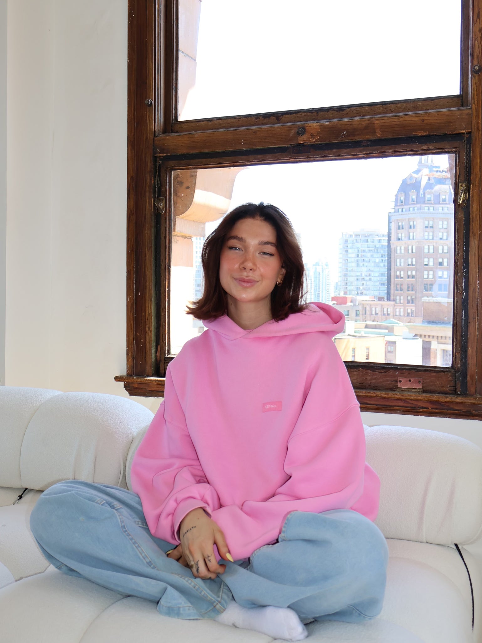 Cotton Candy Pink Heavyweight Hoodie